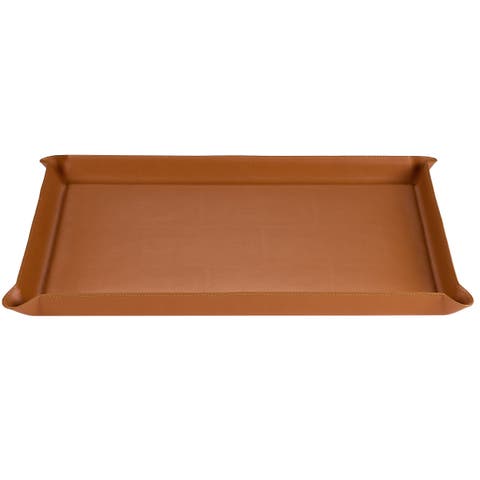 Grande Leather Ottoman Tray