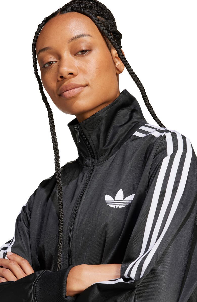 adidas Firebird Recycled Polyester Track Jacket, Alternate, color, Black
