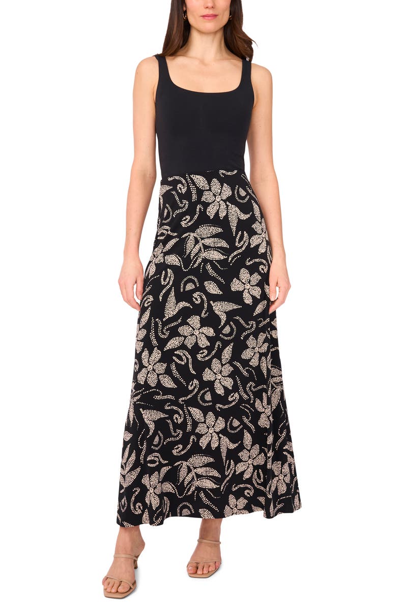 Vince Camuto Pull-On Maxi Skirt, Alternate, color, Rich Black