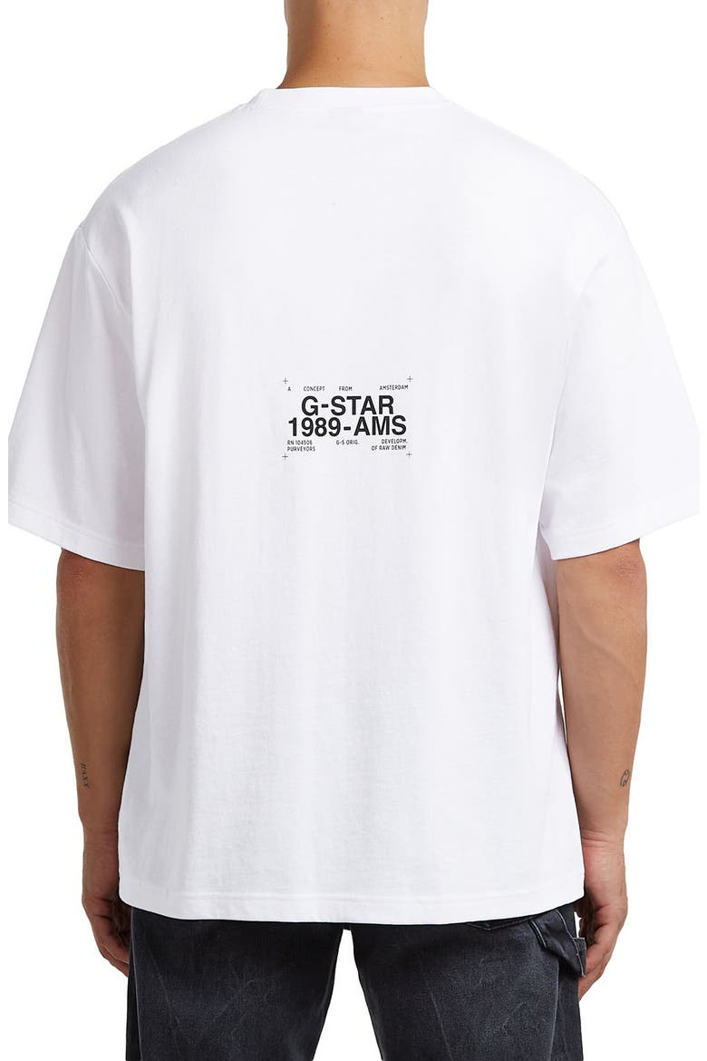 Badge Boxy Organic Cotton T-Shirt, Alternate, color, WHITE