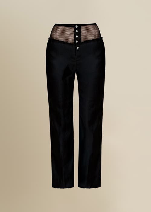 Contessa Mills Linen Laissez High-waisted Stretch Pants In Multi