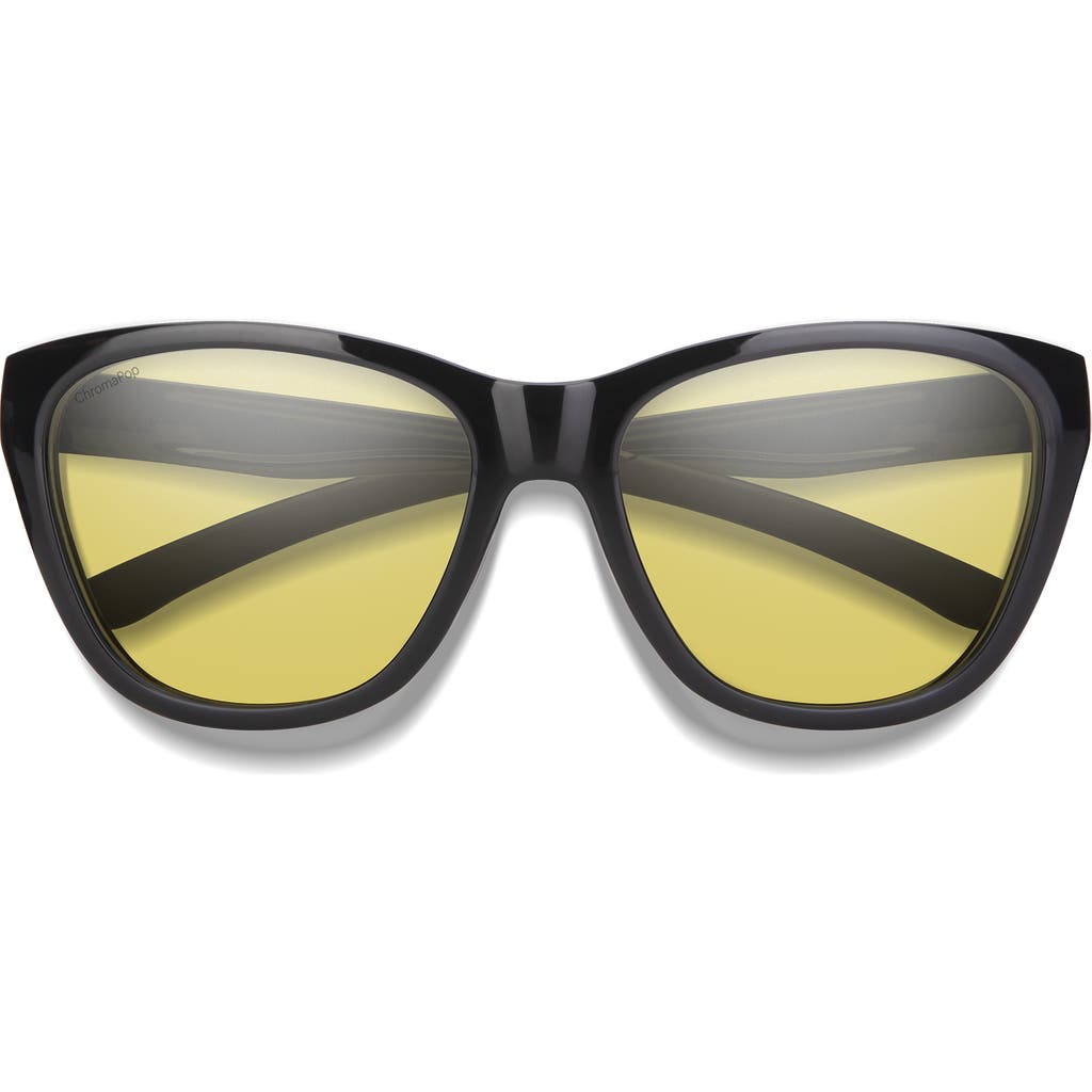 Smith Shoal 58mm Chromapop Polarized Wraparound Sunglasses In Yellow