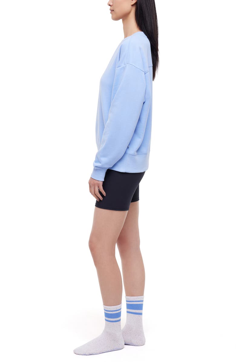 BALANCE COLLECTION Nadine Sweatshirt, Shorts & Socks Set, Alternate, color, Serenity/Black/White