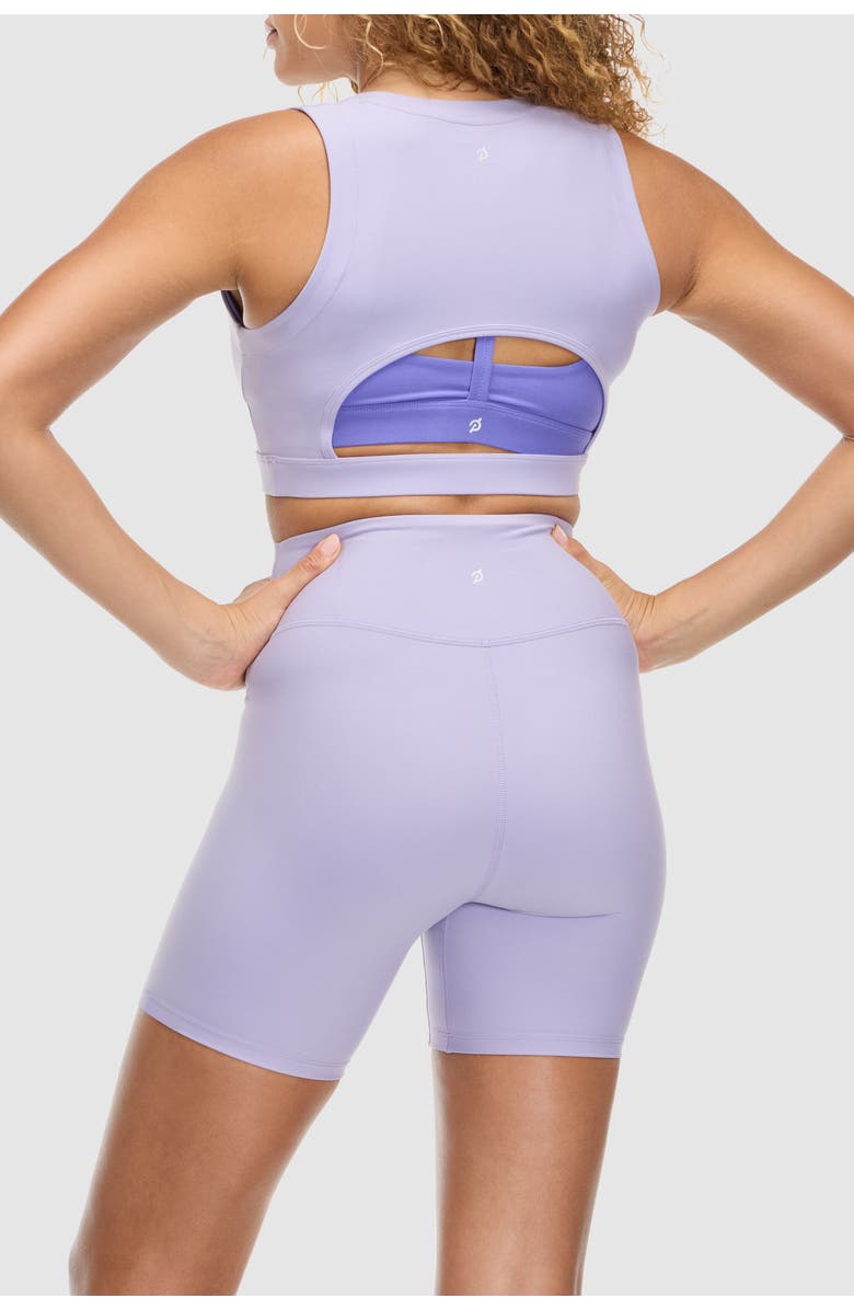 Peloton Cadent Super Crop Cutout Tank, Alternate, color, Lilac