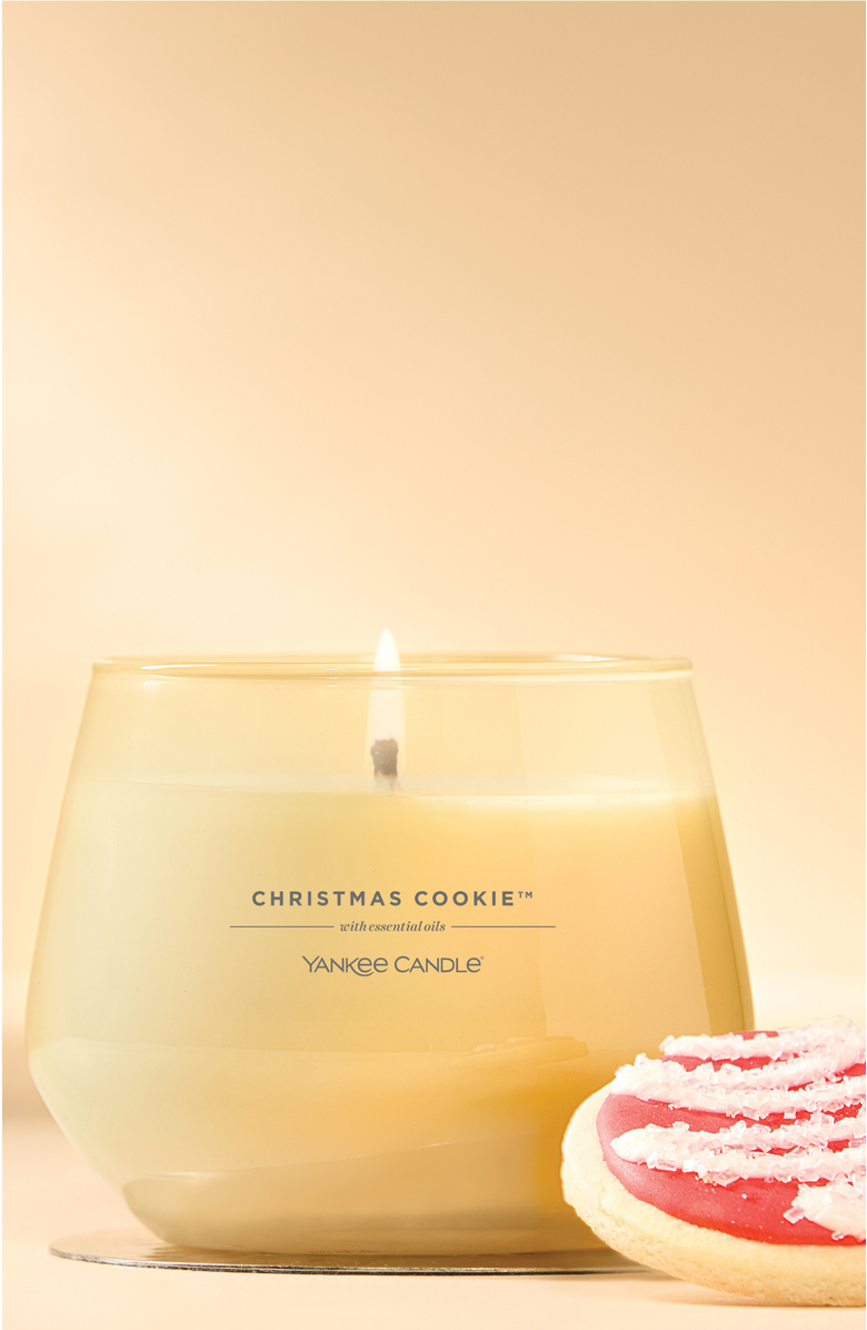 YANKEE CANDLE Christmas Cookie Studio Candle with Essential Oils, Set of 2, Alternate, color, Ivory