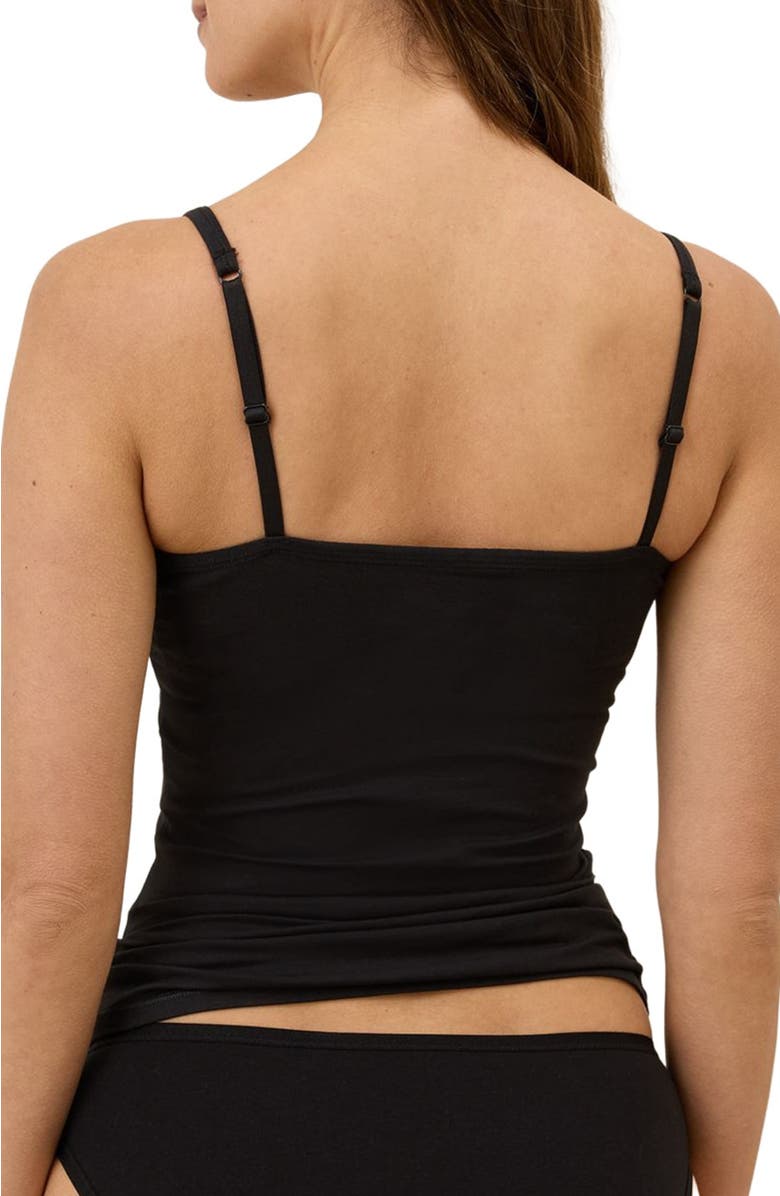 Pact Everyday Shelf Bra Camisole, Alternate, color, Black