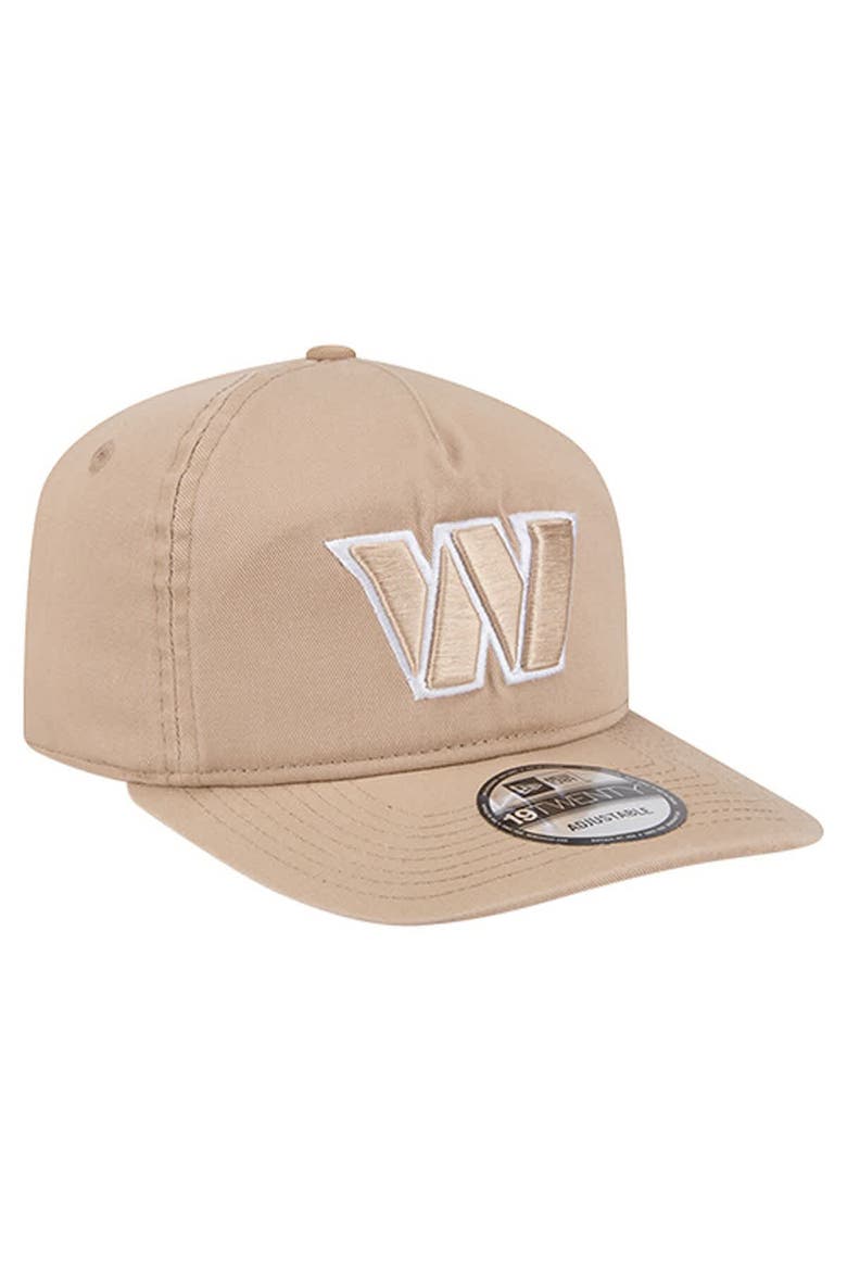 Men's New Era Tan Washington Commanders 19TWENTY Adjustable Hat, Alternate, color, Tan