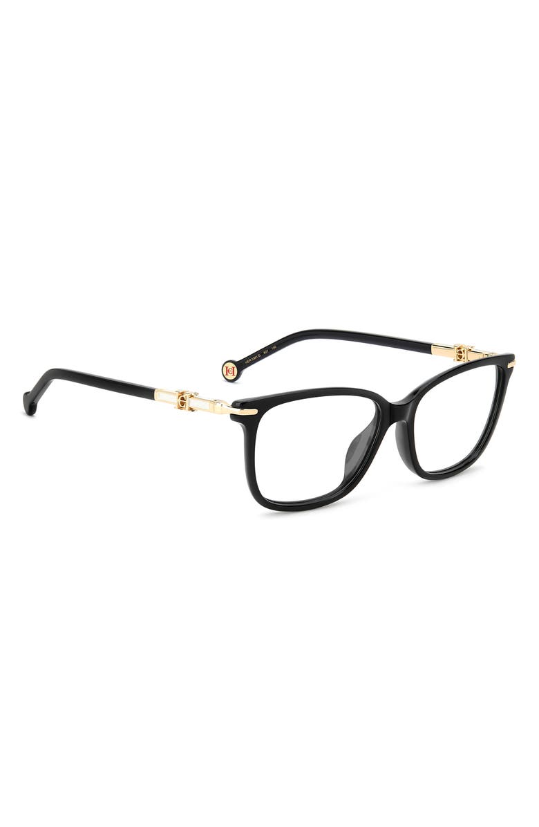 Carolina Herrera 54mm Square Reading Glasses, Alternate, color, 