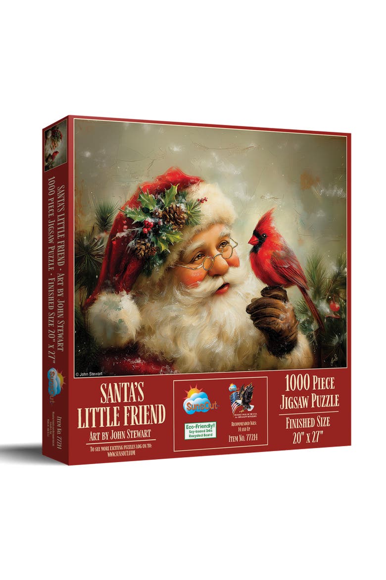 Santas Little Friend 1000 piece Jigsaw Puzzle for Adults, Main, color, Multicolor