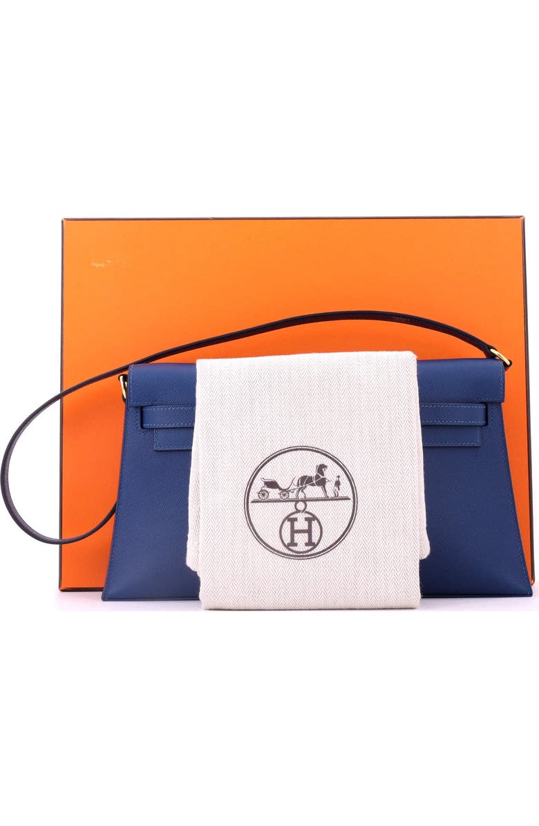 Pre-Owned Hermes Kelly Elan Shoulder Bag Madame, Alternate, color, Deep Blue