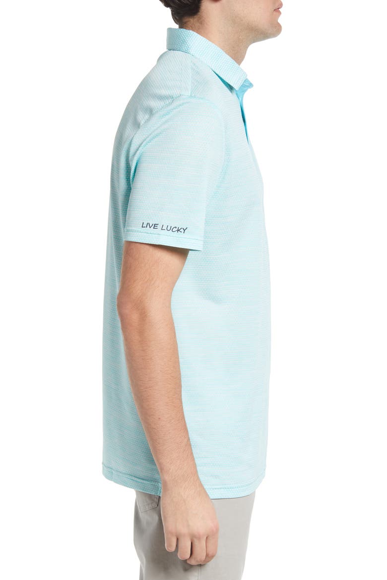 Men's Nico Textured Performance Golf Polo, Alternate, color, BLUE RADIANCE