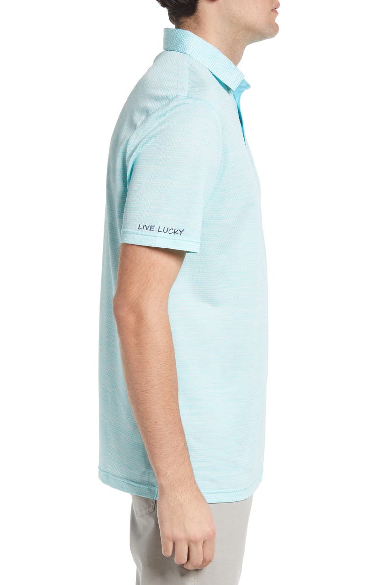 Black Clover Men's Nico Textured Performance Golf Polo, Alternate, color,