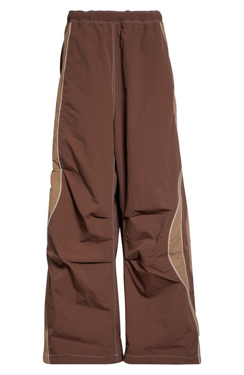 Gender Inclusive UFO Nylon Wide Leg Track Pants