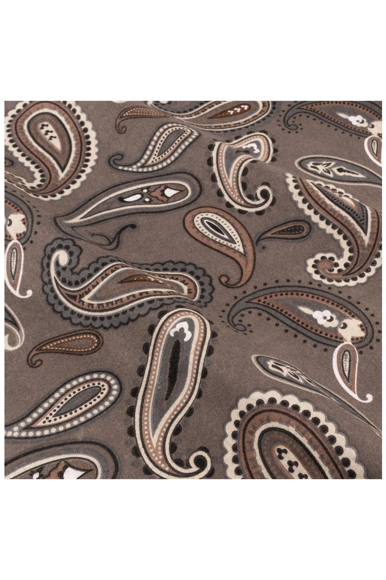 Cotton Flannel Sheet Set, Alternate, color, PAISLEY GREY