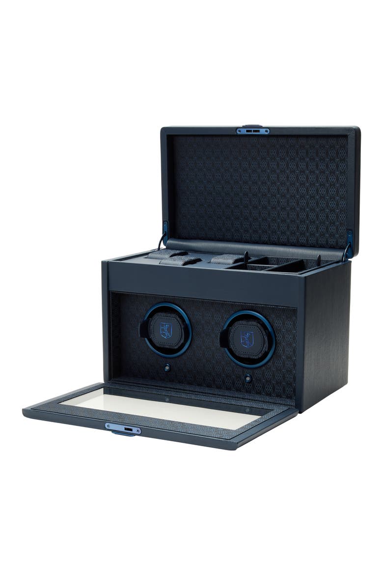 Earth Double Watch Winder, Alternate, color, Earth Midnight Blue