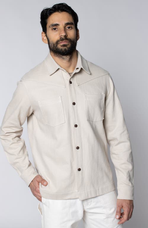 Leisure Lab Bronco Button Up In Neutral