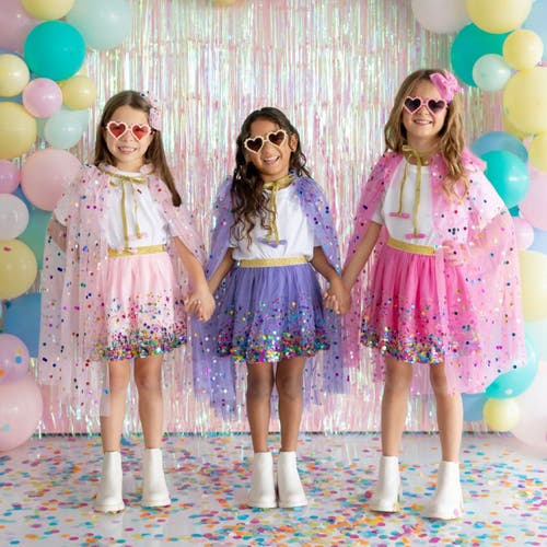 Sweet Wink Raspberry Confetti Tutu In Raspberry