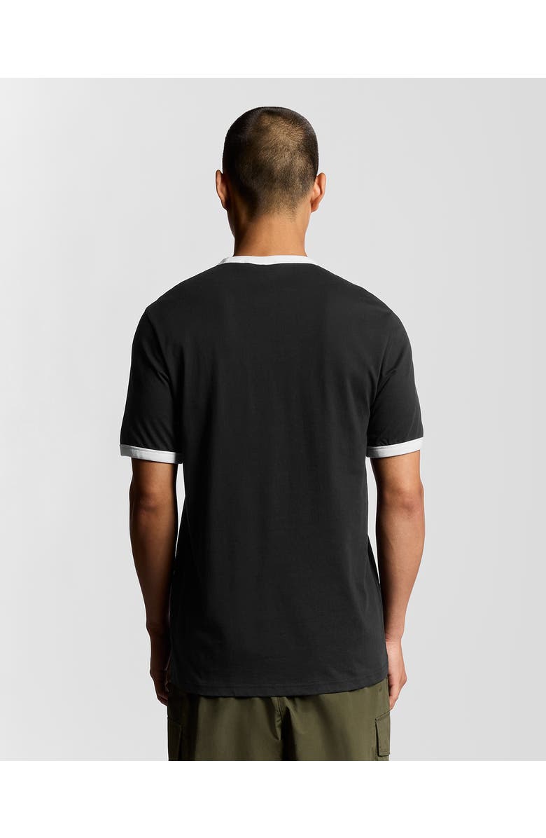 Lyle & Scott Ringer T-shirt, Alternate, color, Jet Black/ White