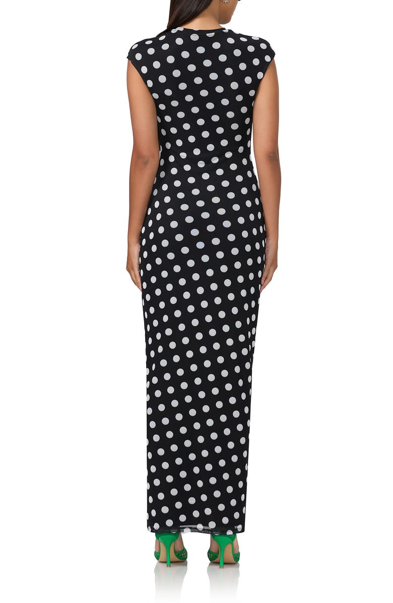 AFRM Cody Printed Cap Sleeve Mesh Maxi Dress, Alternate, color, 