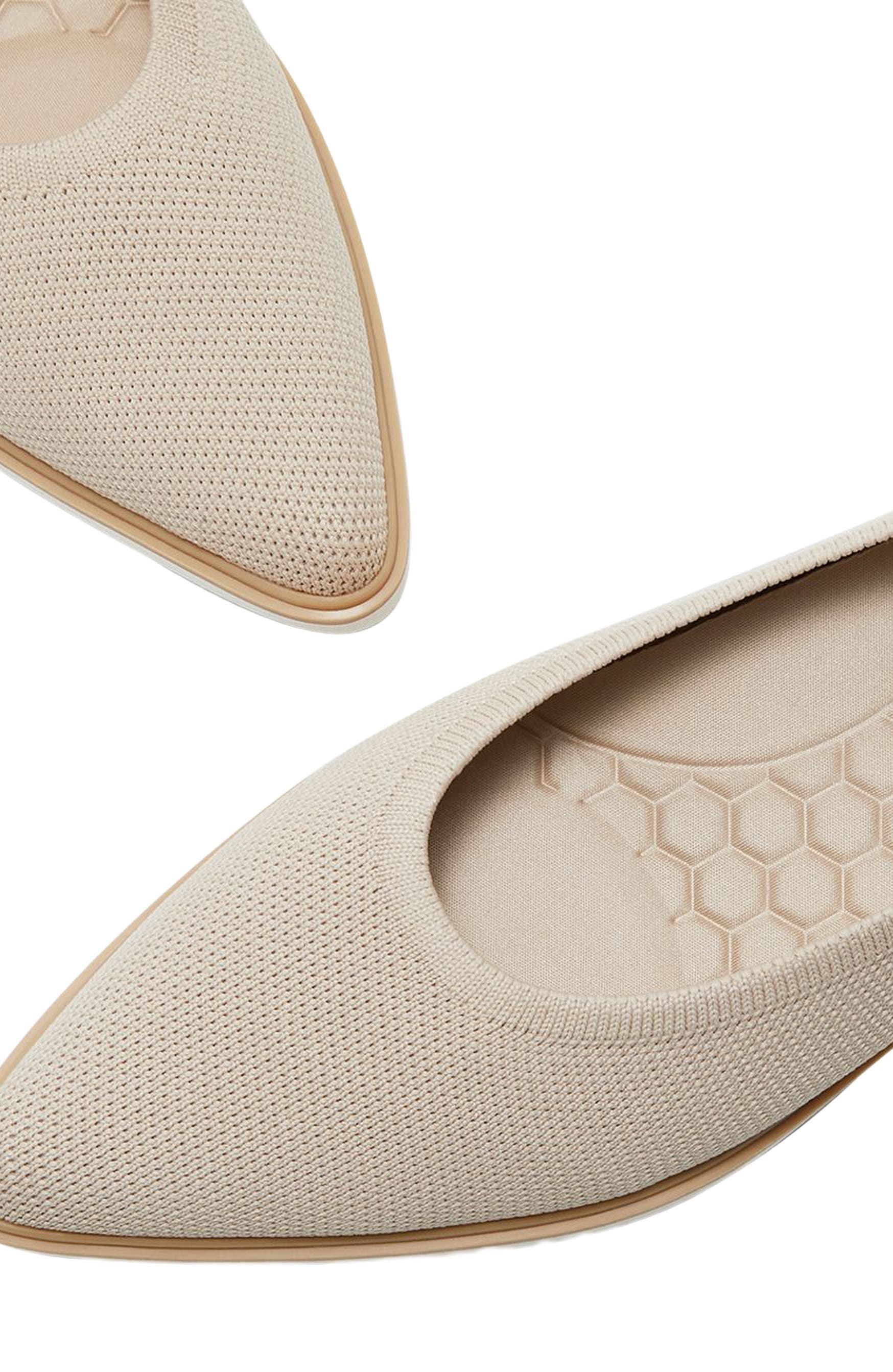 VIVAIA Pointed-Toe All-Day Standing Flats, Alternate, color, Almond