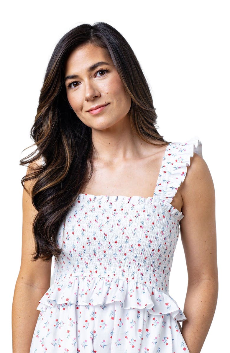 Hope & Henry Women's Organic Smocked Sundress, Alternate, color, Paris Floral