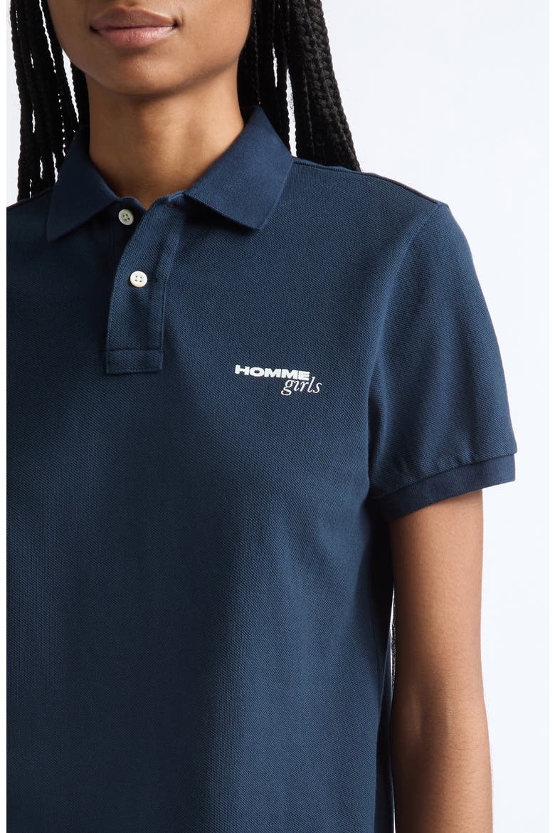 Cotton Polo, Alternate, color, NAVY