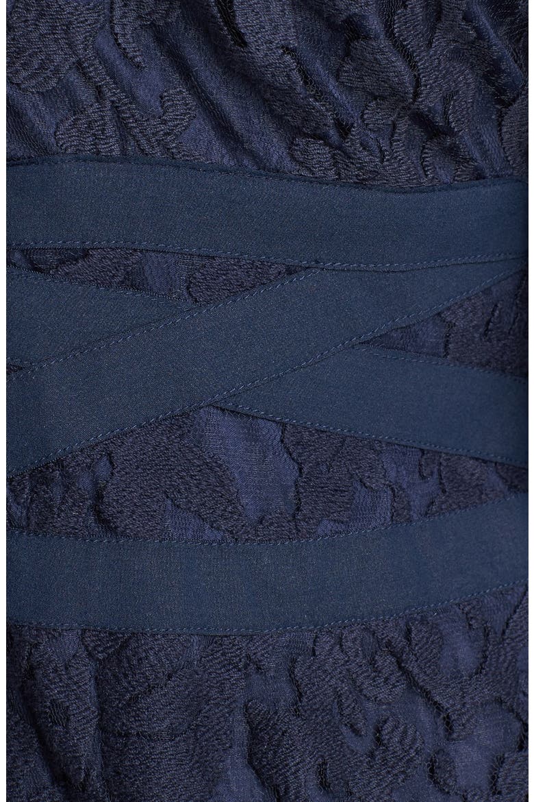 Lace Sheath Dress, Alternate, color, NAVY