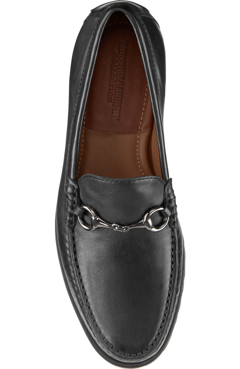 Johnston & Murphy Baldwin Lug Sole Bit Loafer, Alternate, color, Black Sheepskin