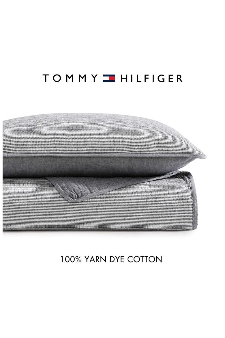 Ithaca Stripe Quit & Shams Set, Alternate, color, NAVY