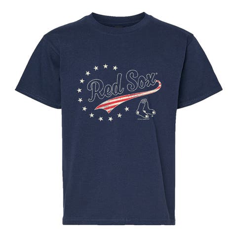 Youth Soft as a Grape Navy Boston Red Sox Americana T-Shirt