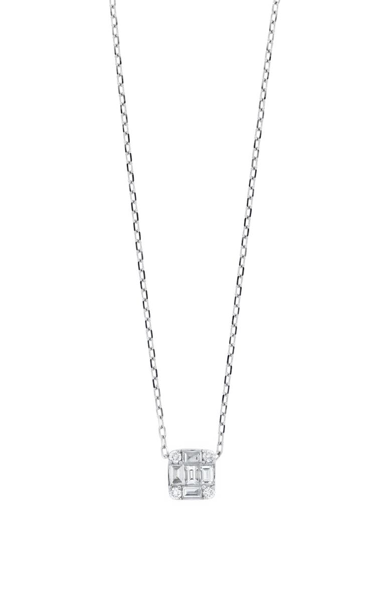 Bony Levy Gatsby Square Diamond Pendant Necklace, Main, color,
