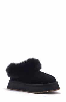 Outback Luxe Geuine Shearling Platform Slipper