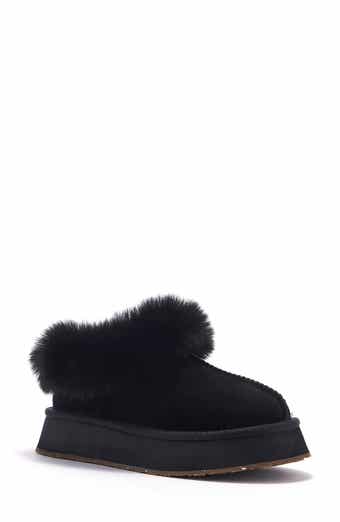 Outback Luxe Geuine Shearling Platform Slipper