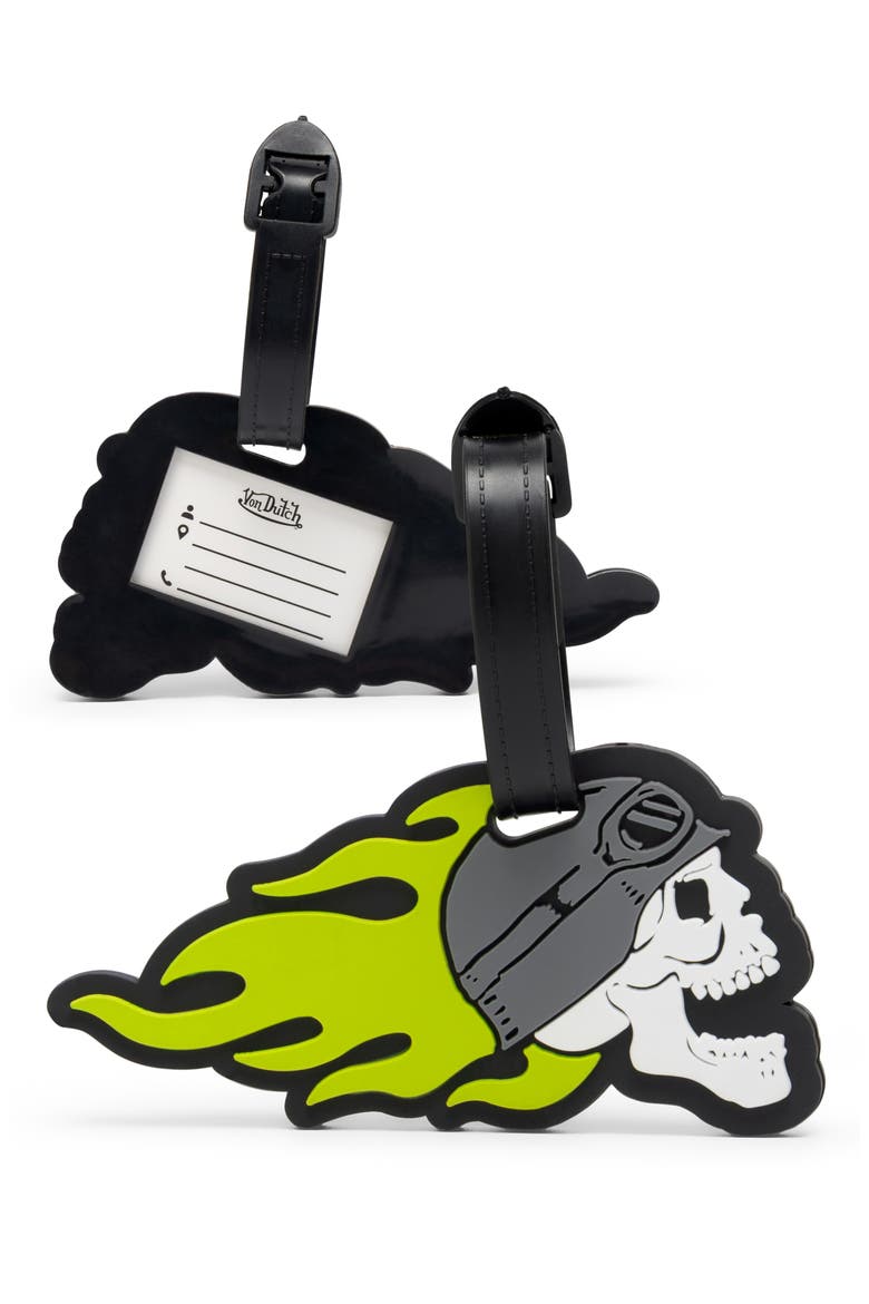 American Heritage 2-Piece Suitcase ID Tag Set with Adjustable Straps, Main, color, American Heritage