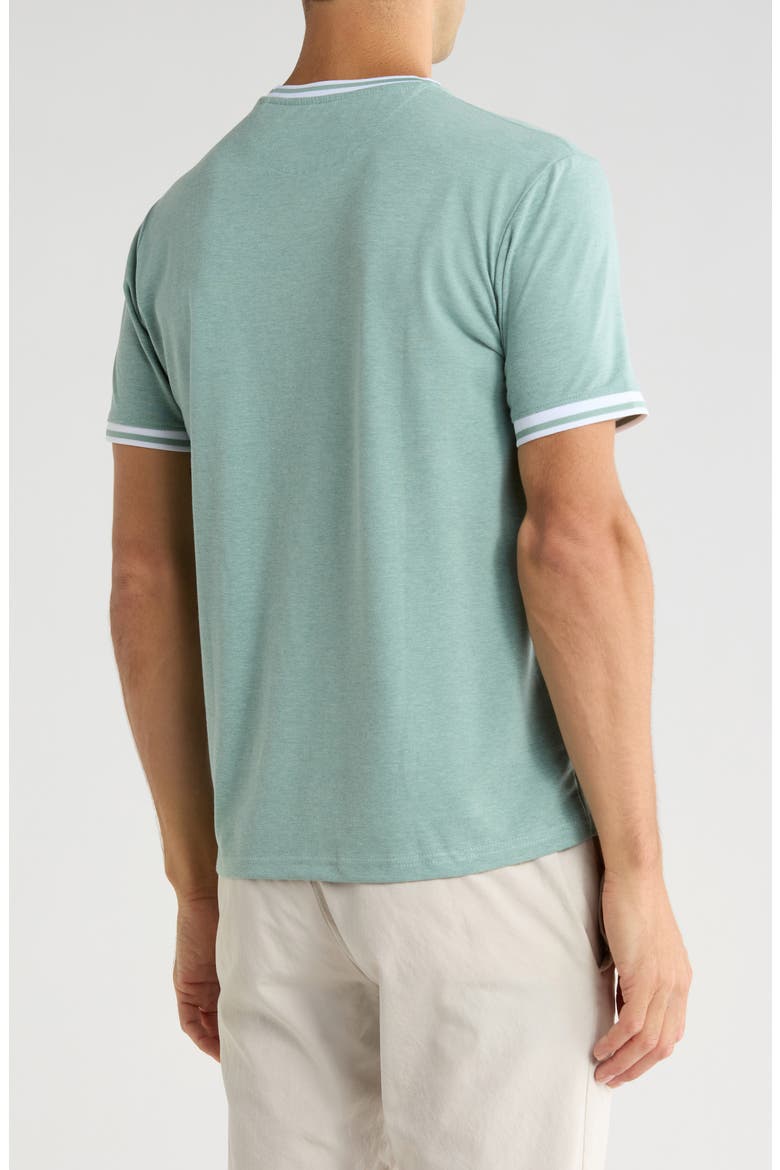 Tipped Crewneck T-Shirt, Alternate, color, SEA FOAM