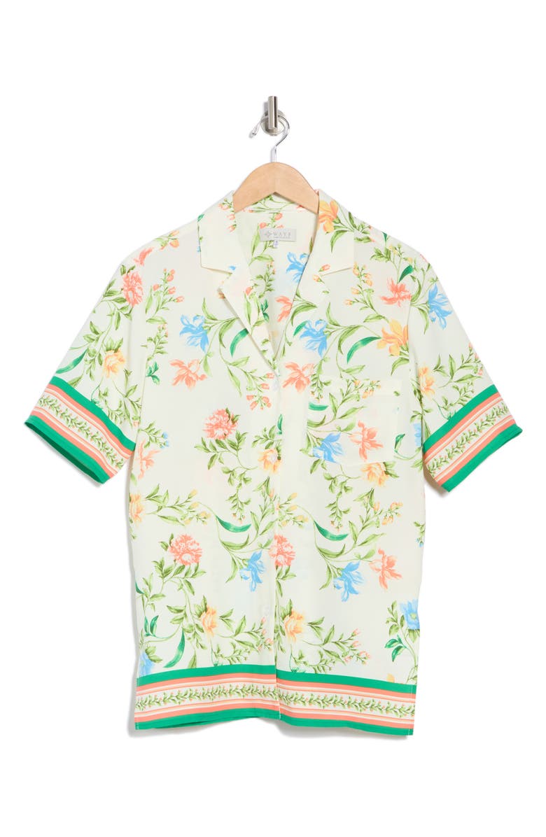 WAYF Scarf Camp Shirt, Alternate, color, Vintage Scarf