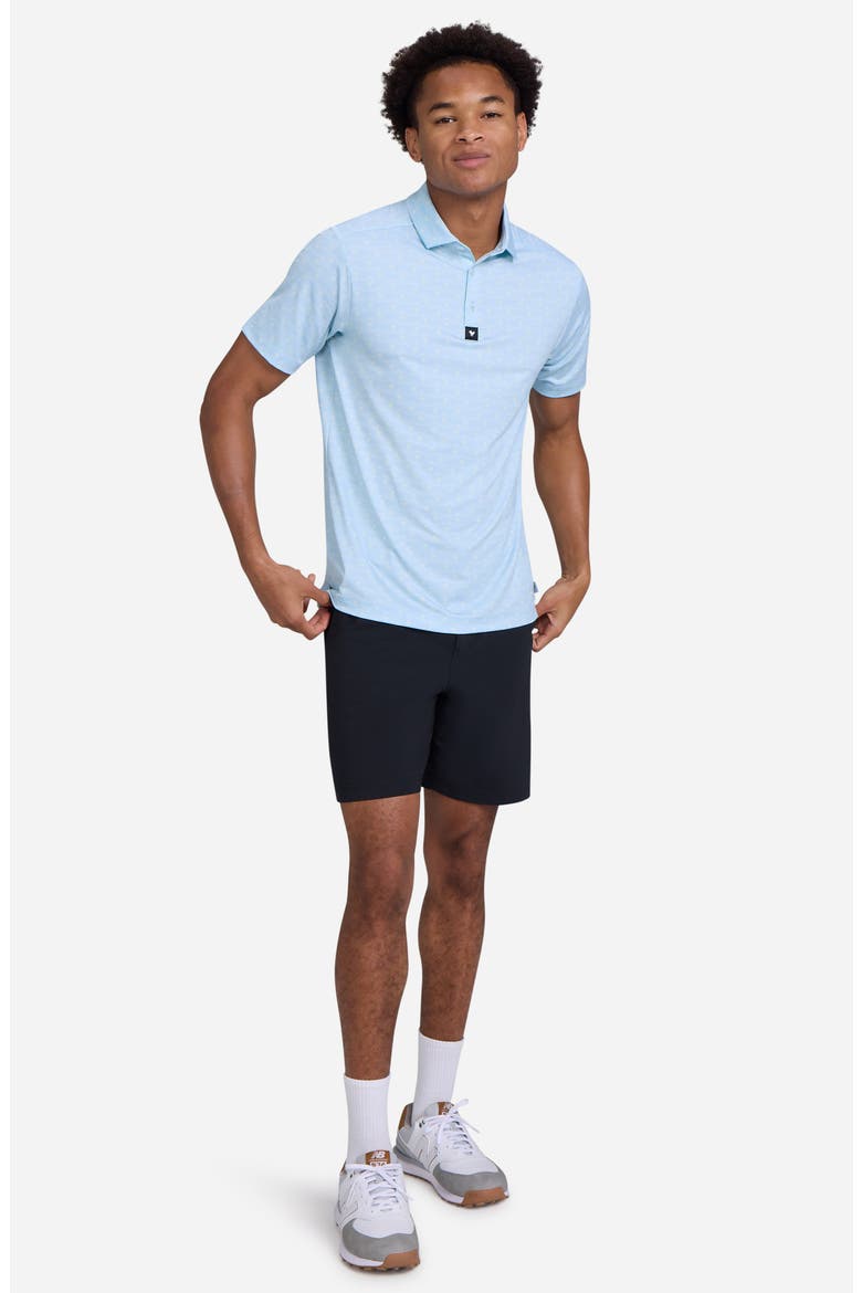 Core Floral Waves Performance Golf Polo, Alternate, color, EASY LIVIN