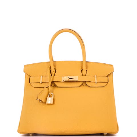Birkin Handbag Yellow Togo with Gold Hardware 30