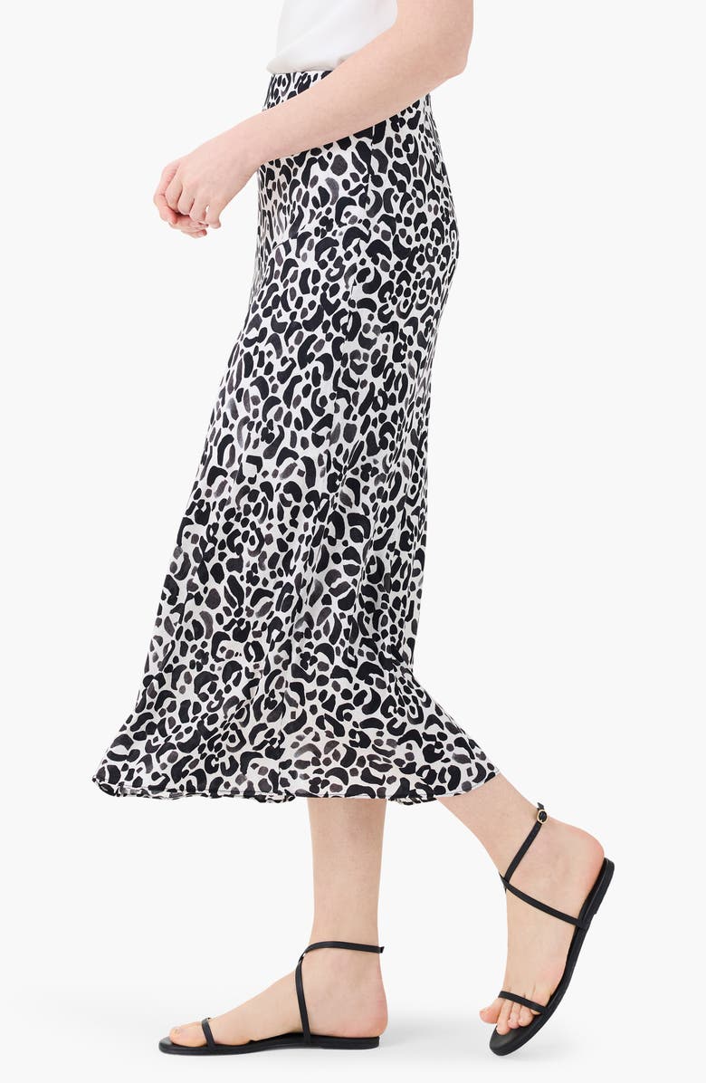 NIC+ZOE Onyx Animal Slip Skirt, Alternate, color, Black Multi