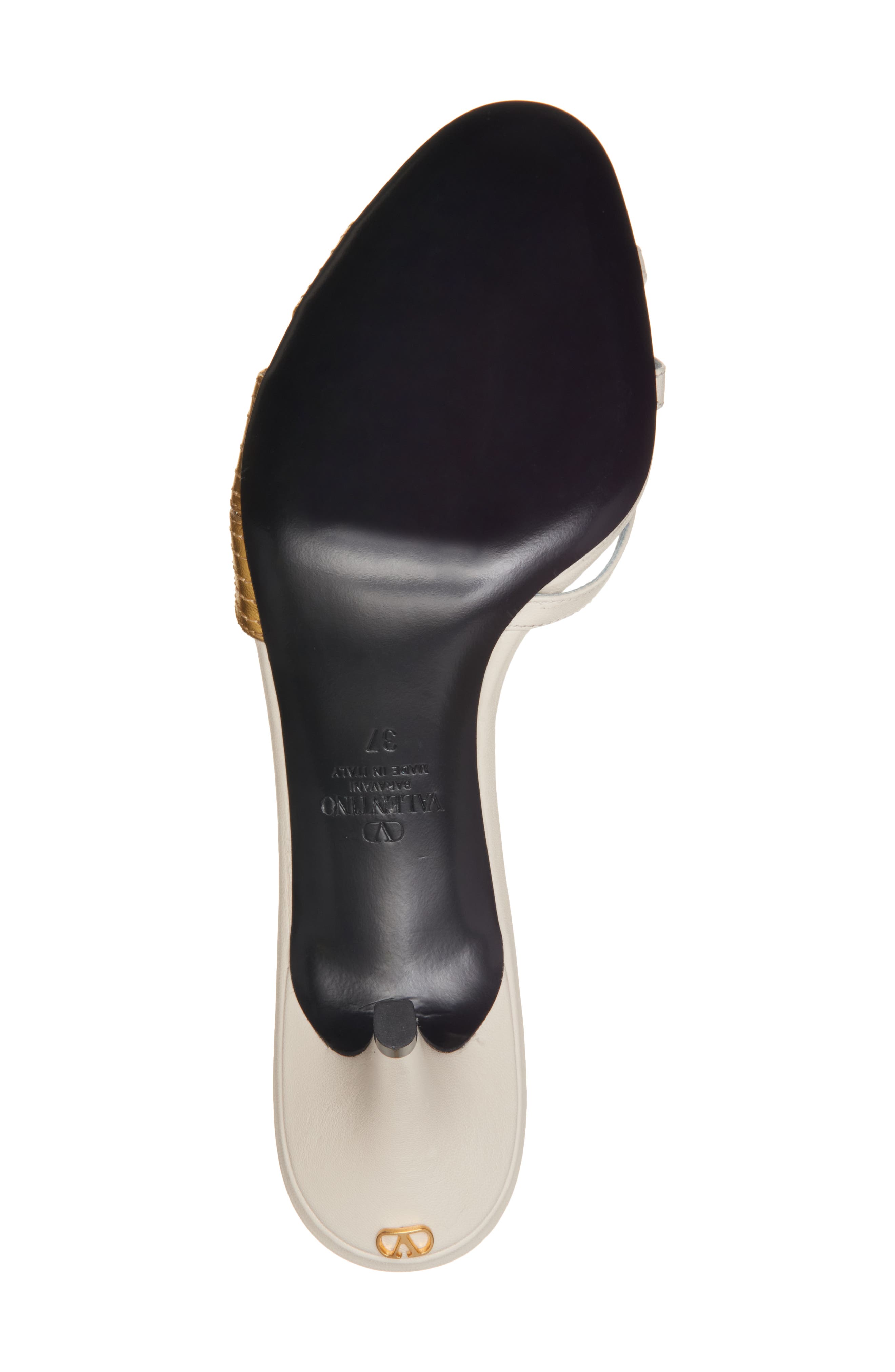 Valentino Garavani Foliage Slide Sandal, Alternate, color, 