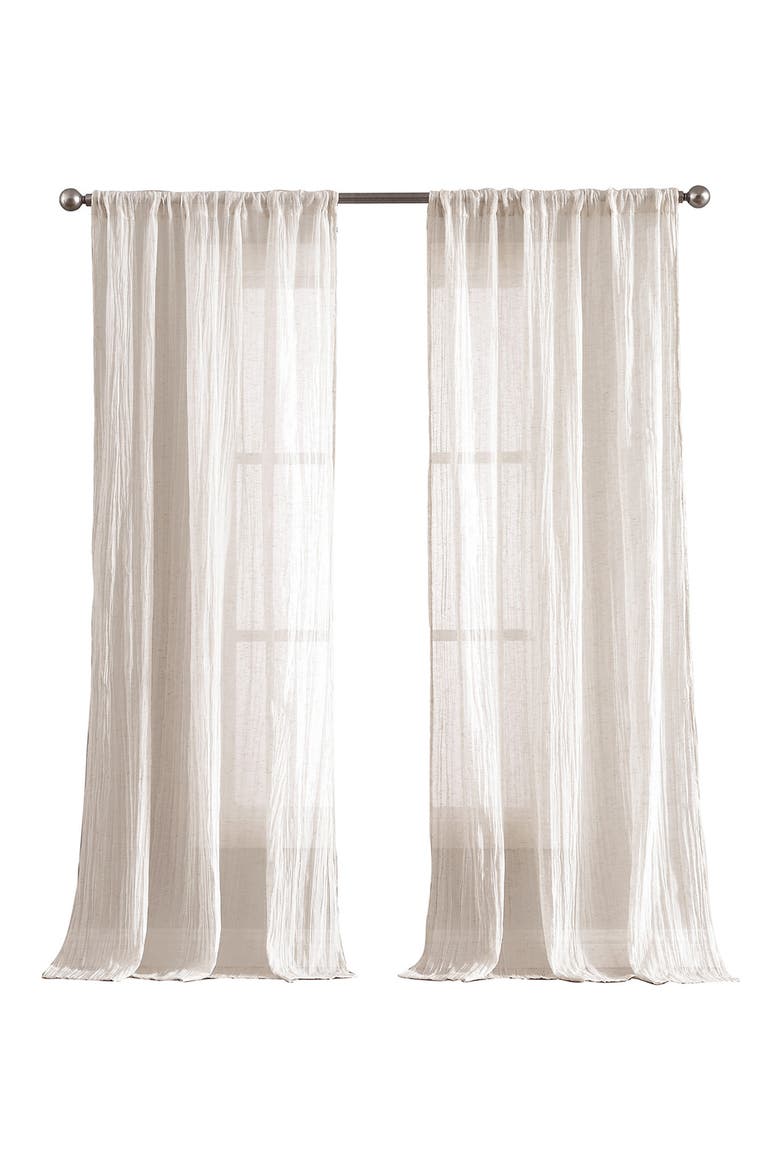 Charter Crushed Set of 2 Curtain Panels, Main, color, OFF-WHITE