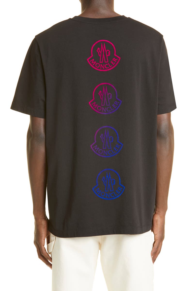 Moncler Men's Degradé Logo Graphic Tee, Alternate, color, 
