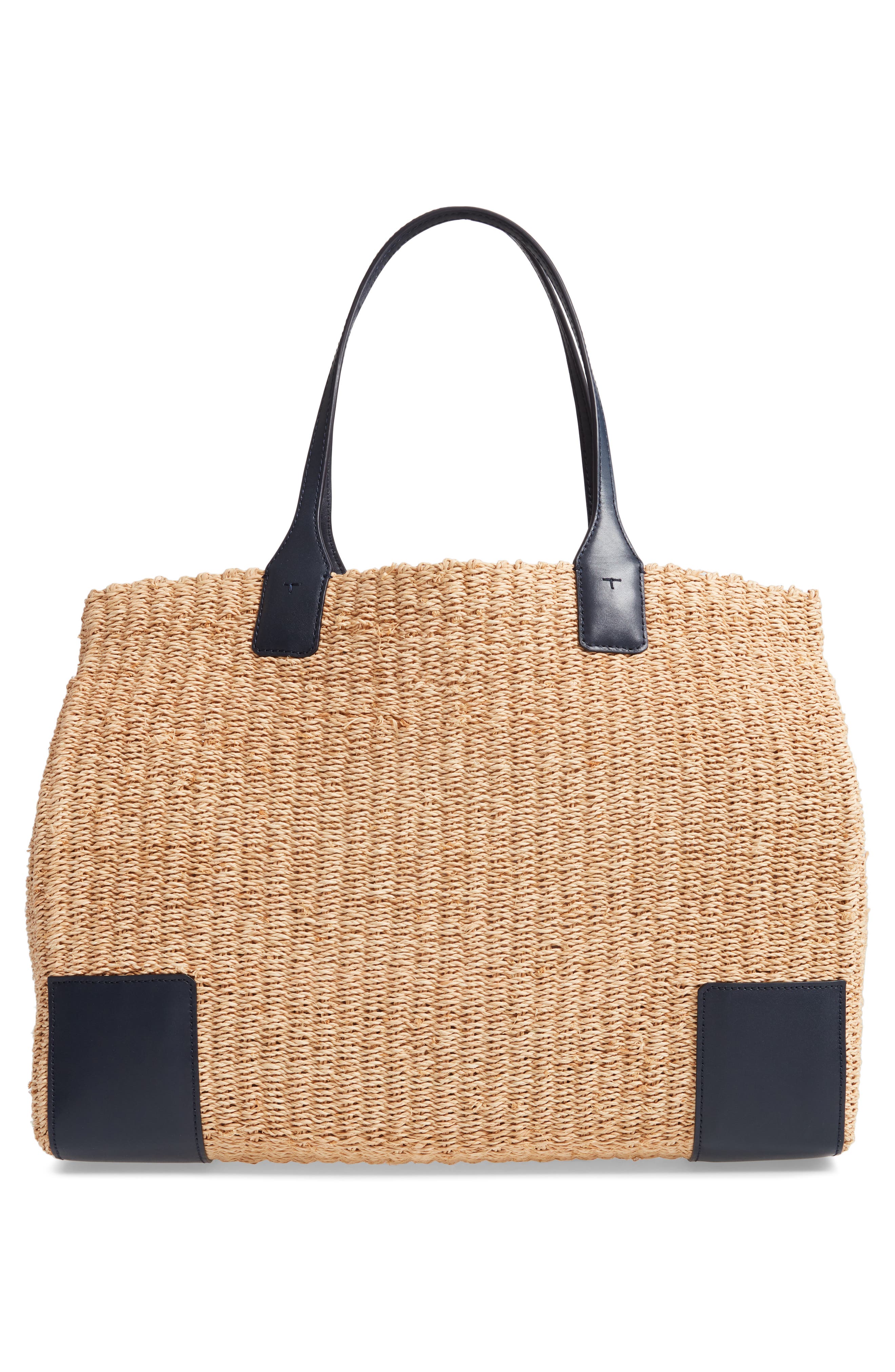 Tory Burch Ella Straw Tote, Alternate, color, 