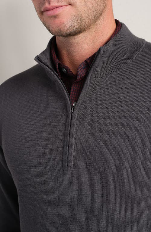 Rhone Commuter Quarter Zip Sweater In Gray