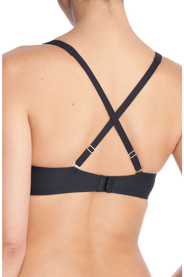 Verge Underwire Convertible Plunge Contour Bra, Alternate, color, BLACK