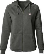 Dalix Bow Fleece Zip Hoodie