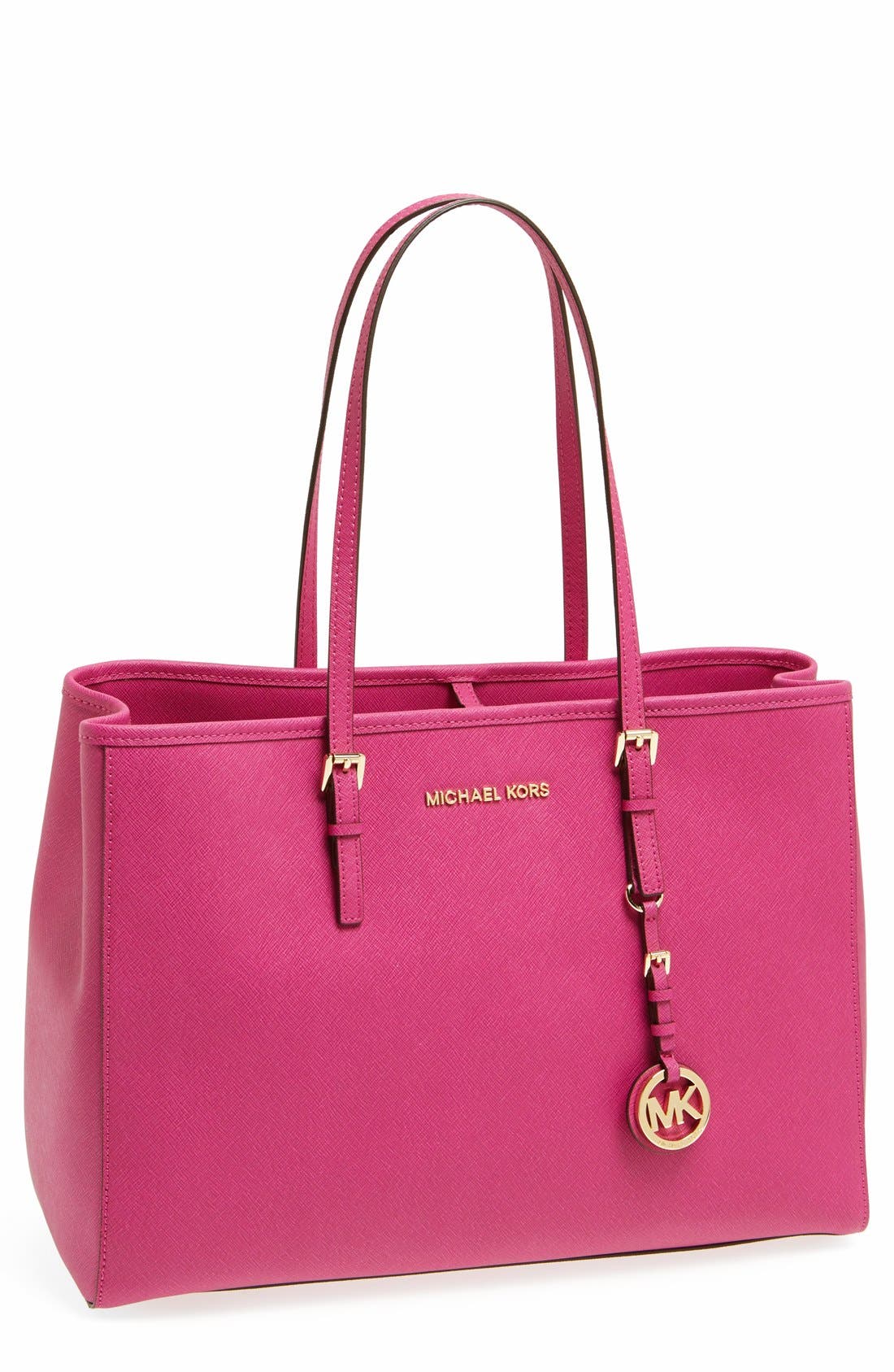 'Jet Set - Large' Travel Tote, Main, color, FUSCHIA