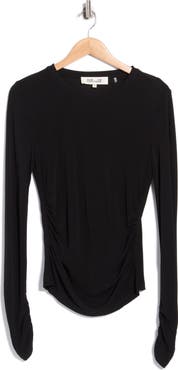 Diane von Furstenberg Ruched Long Sleeve Top