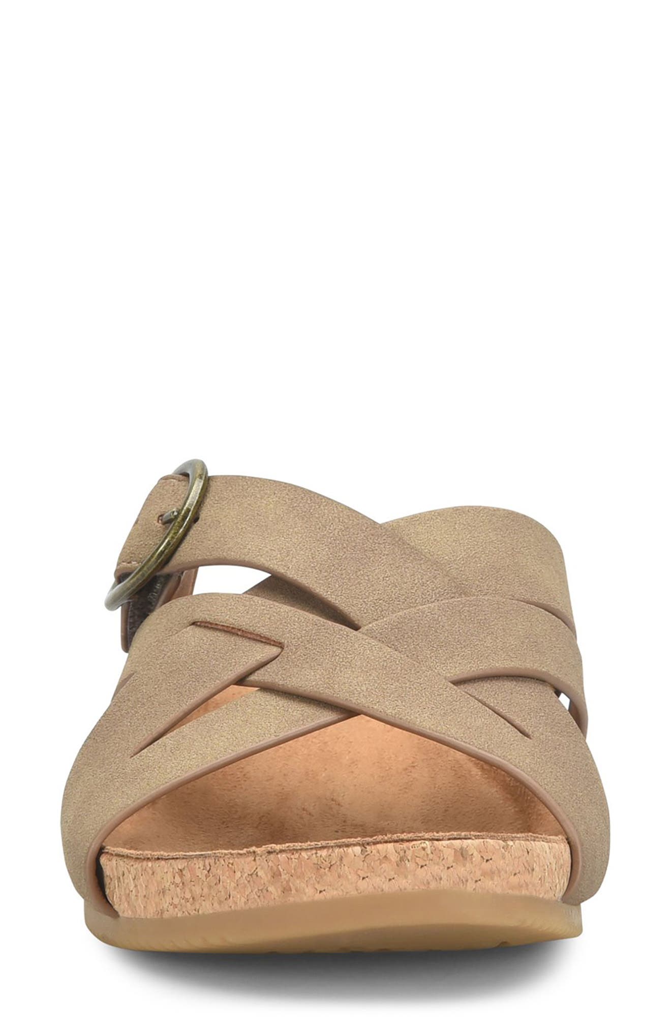 EUROSOFT Grainger Wedge Sandal, Alternate, color, Stone