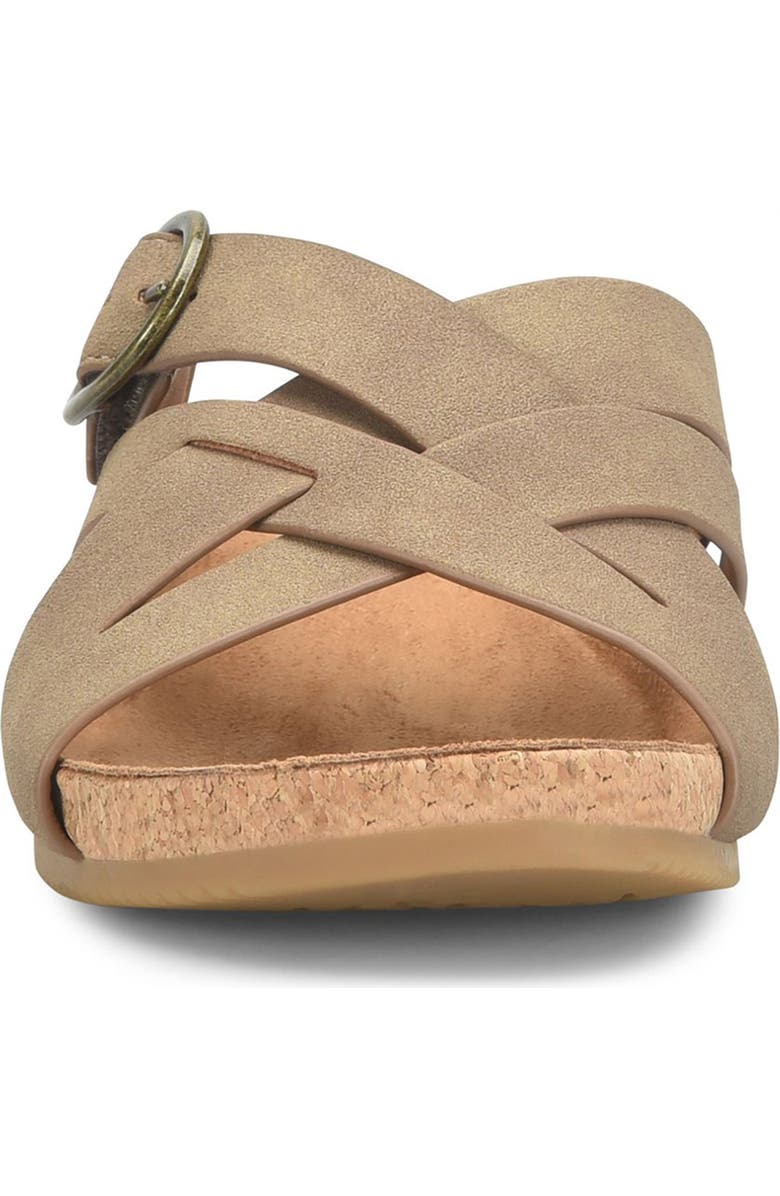 EUROSOFT Grainger Wedge Sandal, Alternate, color, Stone
